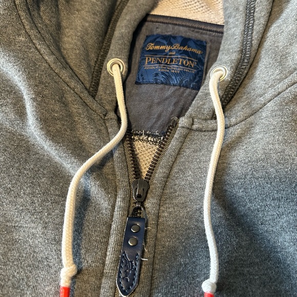 TOMMY BAHAMAS & PENDLETON ISLAND SERAPE STRIPE FULL ZIP HOODIE - Picture 2 of 7